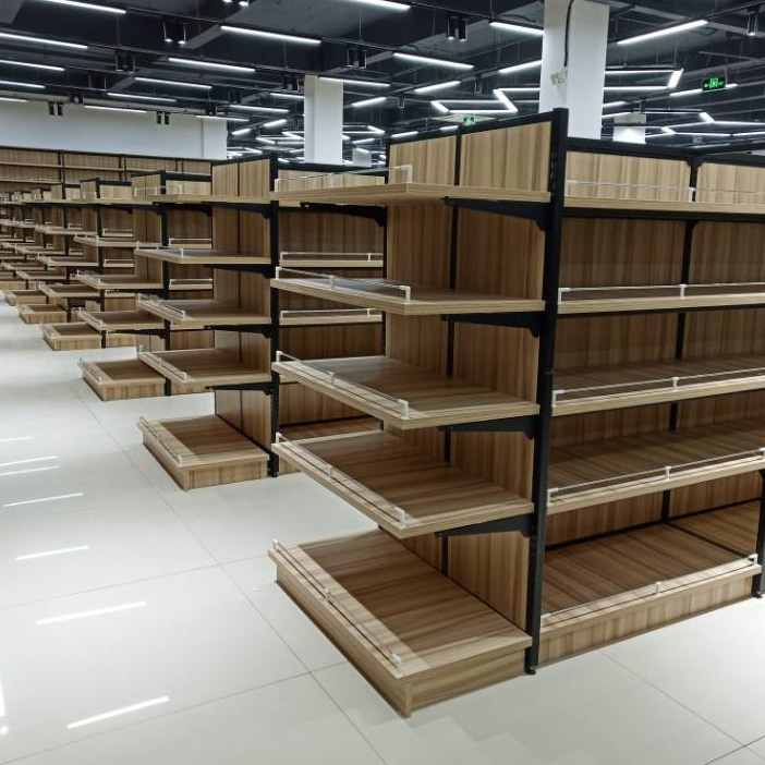 鋼木結合貨架安裝實景